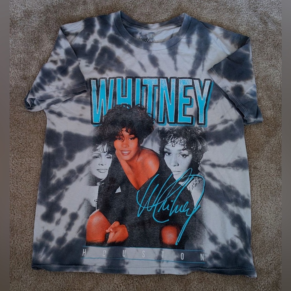Whitney Houston Tie-Dye Graphic Tee - Size Small